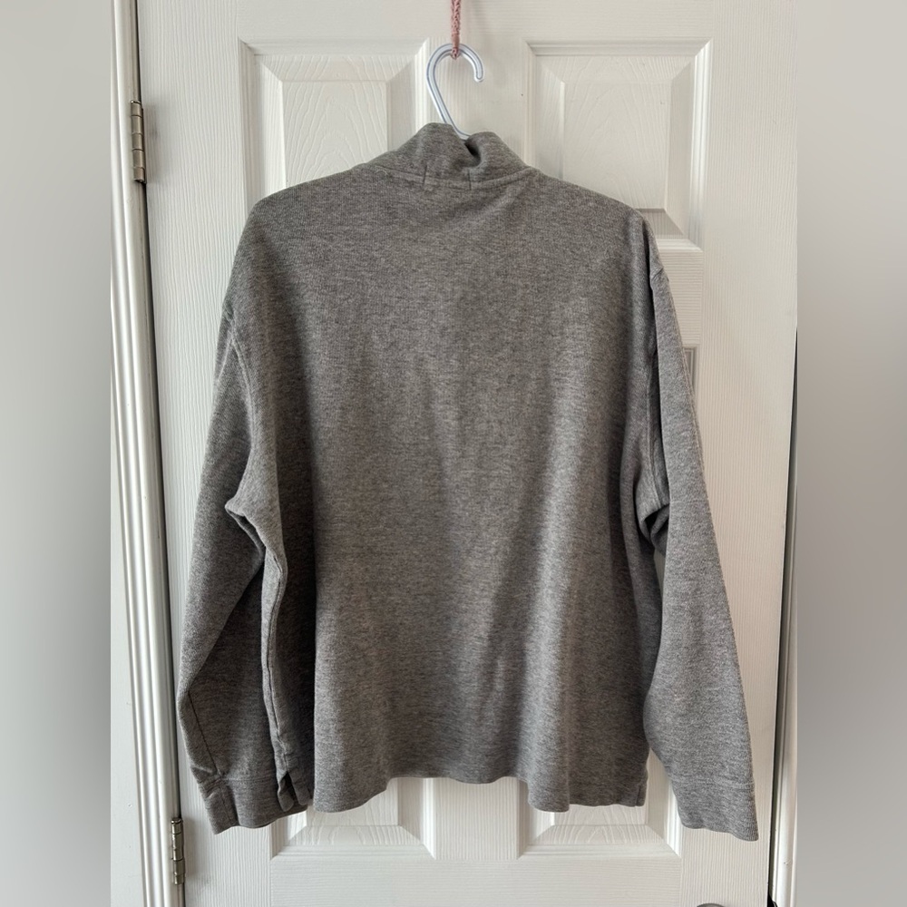 Ralph Lauren Men's Gray 1/4 Zip Sweater - Picture 7 of 8
